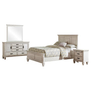 Franco 4-piece Queen Bedroom Set Distressed White - 205331Q-S4