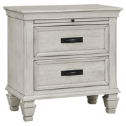 Franco 5-piece Eastern King Bedroom Set Distressed White - 205330KE-S5