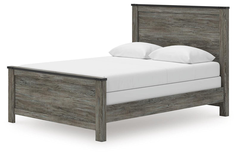 Frandern Black/Gray Queen Panel Bed - B4480B21