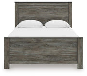 Frandern Black/Gray Queen Panel Bed - B4480B21
