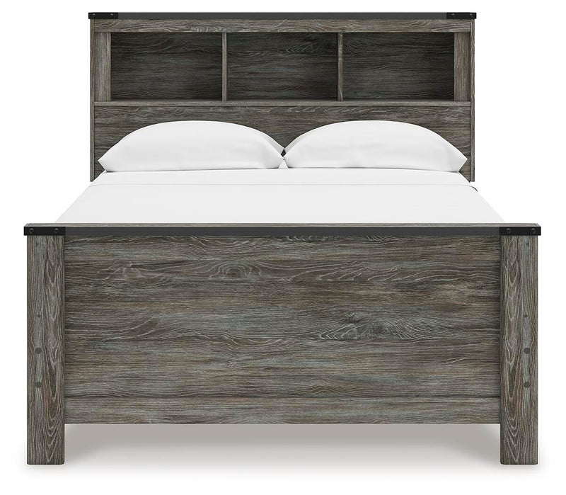 Frandern Full Bookcase Bed, Dresser and Mirror - B4480B6