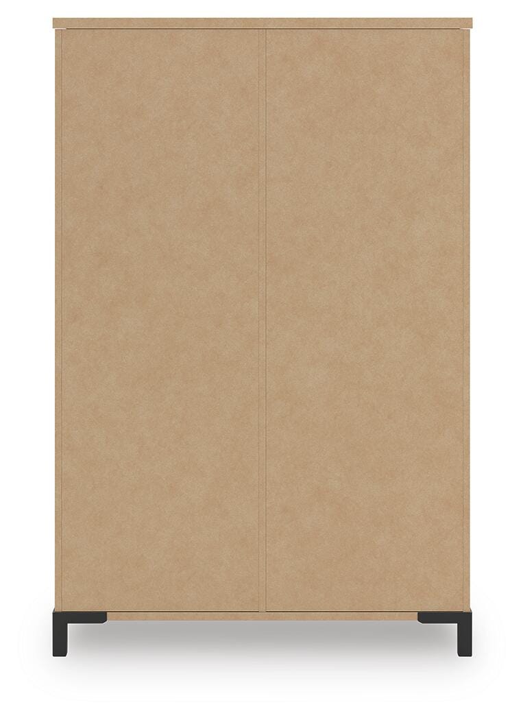Frandern Full Bookcase Panel Bed with Storage, Dresser, Mirror and Chest - B4480B28