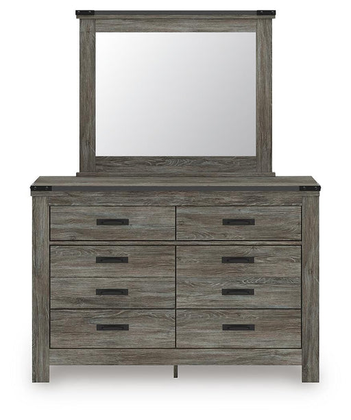 Frandern Full Panel Bed, Dresser and Mirror - B4480B20