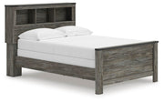 Frandern Gray Full Bookcase Panel Bed - B4480B3