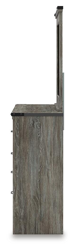 Frandern Twin Bookcase Bed, Dresser and Mirror - B4480B5