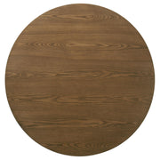 Franklin 2-piece Round Pedestal Coffee Table Set Dark Brown - 706438-S2
