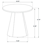 Franklin 2-piece Round Pedestal Coffee Table Set Dark Brown - 706438-S2
