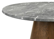 Franklin 5-piece 50-inch Round Dining Table Set Grey and Dark Oak - 193820-S5