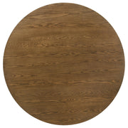 Franklin 54-inch Round Wood Pedestal Base Dining Table Dark Brown - 193830
