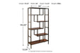 Frankwell Brown/Black Bookcase - Gate FurnitureBookcases