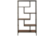 Frankwell Brown/Black Bookcase - Lara FurnitureBookcases