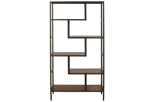 Frankwell Brown/Black Bookcase - Lara FurnitureBookcases