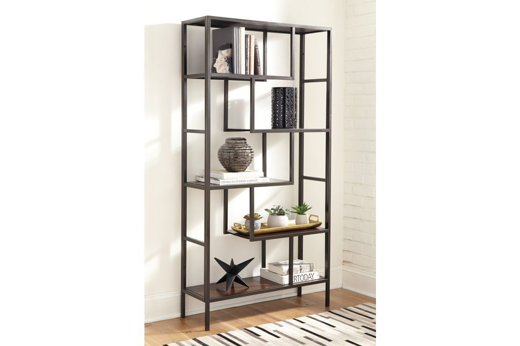 Frankwell Brown/Black Bookcase - Gate FurnitureBookcases