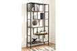 Frankwell Brown/Black Bookcase - Gate FurnitureBookcases