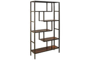Frankwell Brown/Black Bookcase - Lara FurnitureBookcases