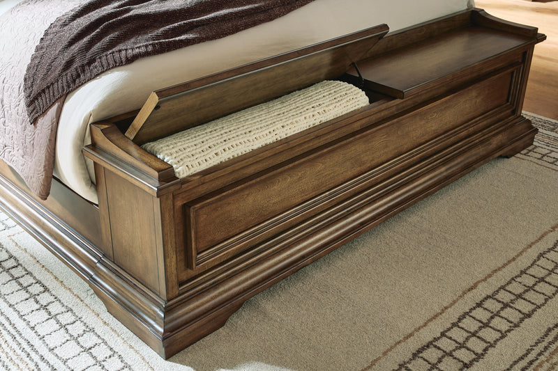 Frantanna Brown California King Panel Storage Bed - PCB949B9