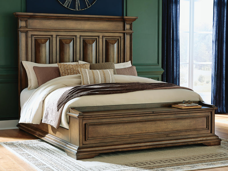Frantanna Brown King Panel Storage Bed - PCB949B8
