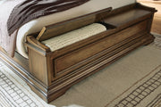Frantanna Brown King Panel Storage Bed - PCB949B8