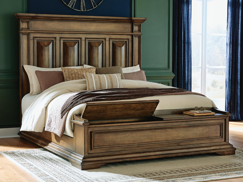 Frantanna Brown King Panel Storage Bed - PCB949B8
