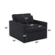 Frederick SWIVEL CHAIR W/PILLOW - AC03143