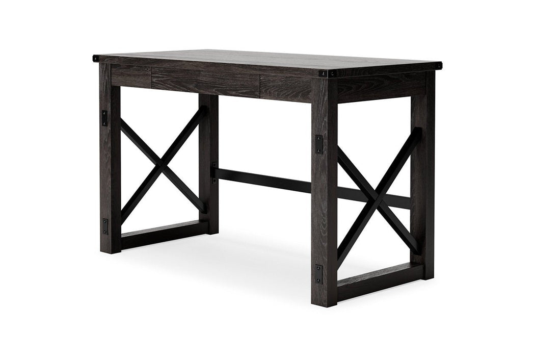 Freedan Grayish Brown 48" Home Office Desk - Gate FurnitureOffice Desks