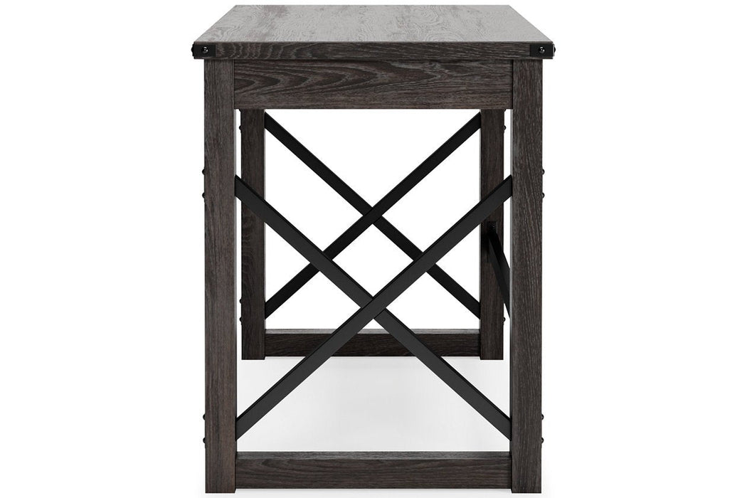 Freedan Grayish Brown 48" Home Office Desk - Gate FurnitureOffice Desks