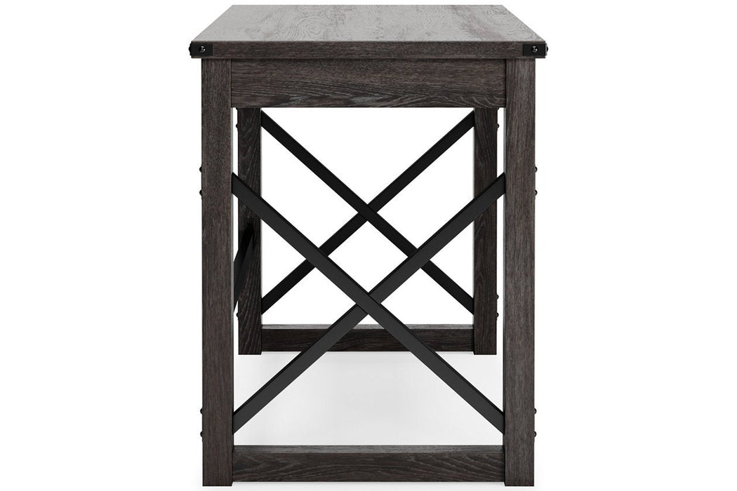 Freedan Grayish Brown 48" Home Office Desk - Gate FurnitureOffice Desks