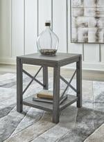 Freedan Grayish Brown End Table - Lara FurnitureEnd Table