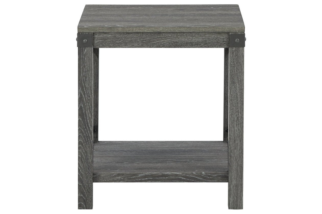 Freedan Grayish Brown End Table - Gate FurnitureEnd Table