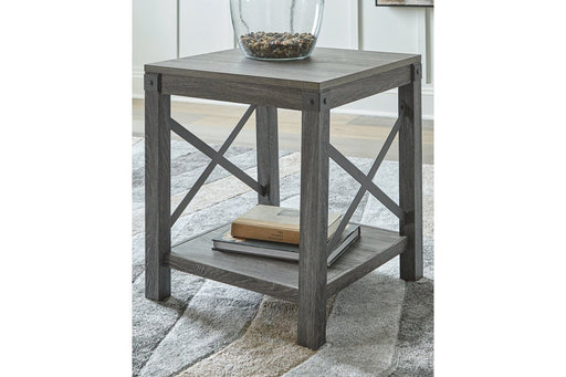 Freedan Grayish Brown End Table - Gate FurnitureEnd Table