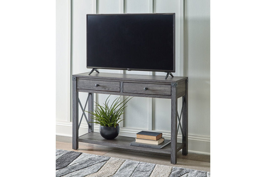 Freedan Grayish Brown Sofa/Console Table - Gate FurnitureSofa Table