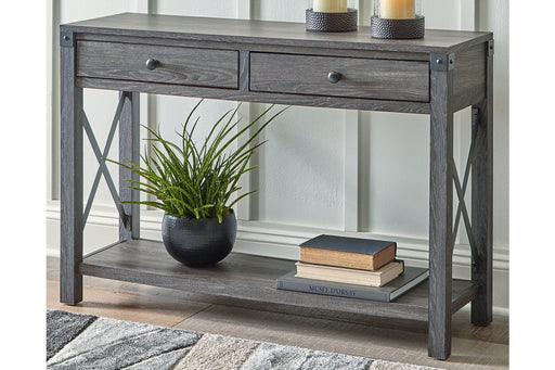 Freedan Grayish Brown Sofa/Console Table - Gate FurnitureSofa Table