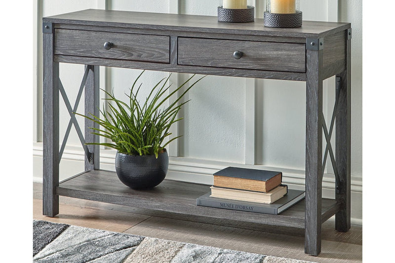 Freedan Grayish Brown Sofa/Console Table - Lara FurnitureSofa Table