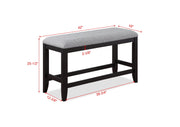 Frey Black/Gray Counter Height Dining Set - Lara FurnitureCounter Height Set