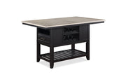 Frey Black/Gray Counter Height Dining Set - Lara FurnitureCounter Height Set