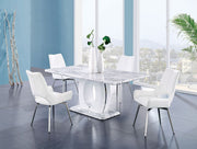 Fritch White Dining Room Set - Lara FurnitureDining Room Set