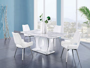 Fritch White Dining Room Set - Lara FurnitureDining Room Set