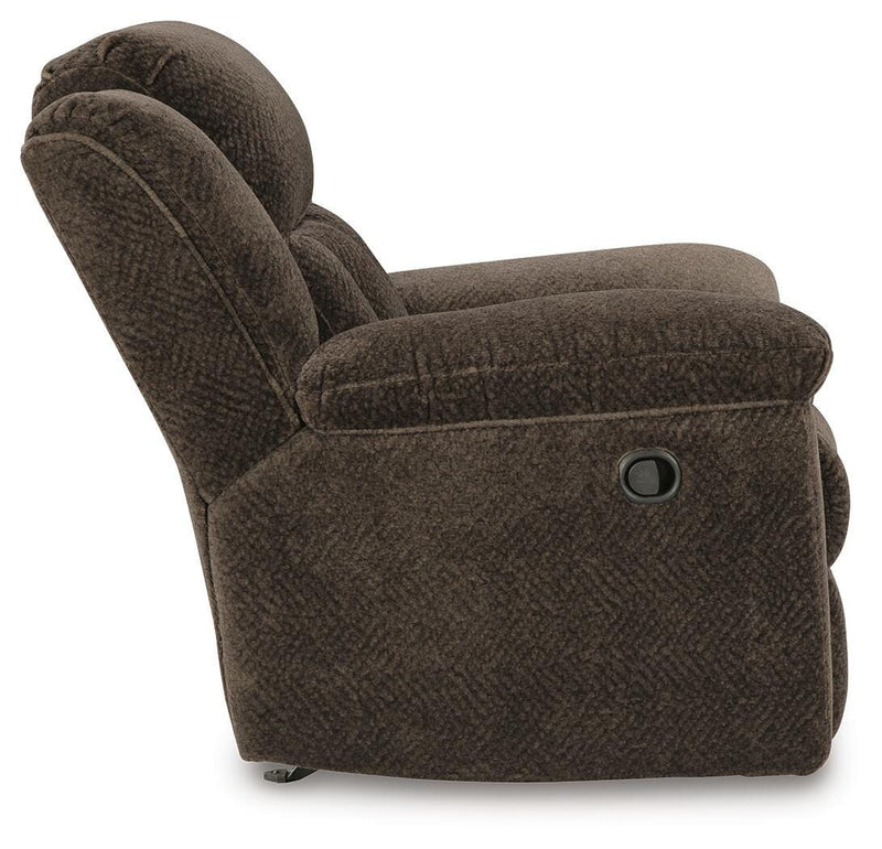 Frohn Chocolate Reclining Loveseat and Recliner - 37407U3