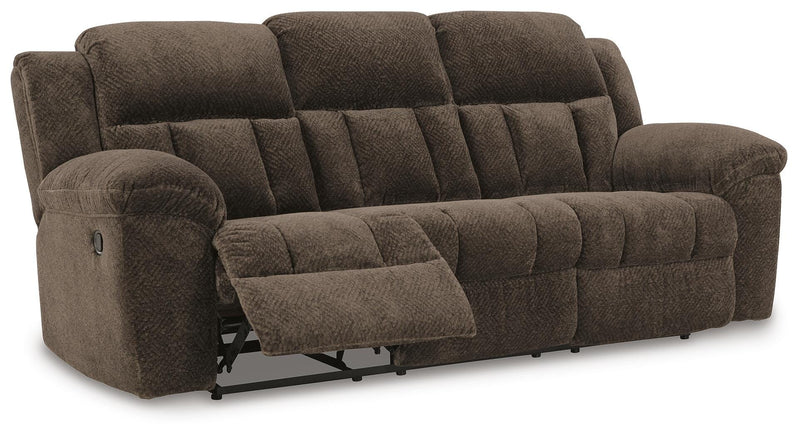 Frohn Chocolate Reclining Sofa and Recliner - 37407U2