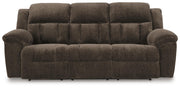Frohn Chocolate Reclining Sofa, Loveseat and Recliner - 37407U4