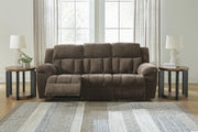 Frohn Chocolate Reclining Sofa, Loveseat and Recliner - 37407U4