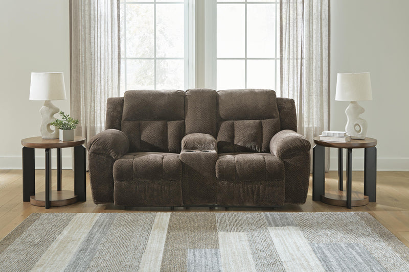 Frohn Chocolate Reclining Sofa, Loveseat and Recliner - 37407U4