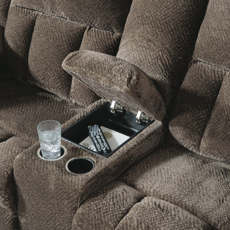 Frohn Chocolate Reclining Sofa, Loveseat and Recliner - 37407U4