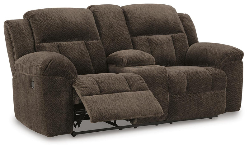 Frohn Chocolate Set of 2 Reclining Loveseats - 37407U5