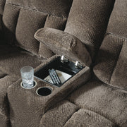 Frohn Chocolate Set of 2 Reclining Loveseats - 37407U5