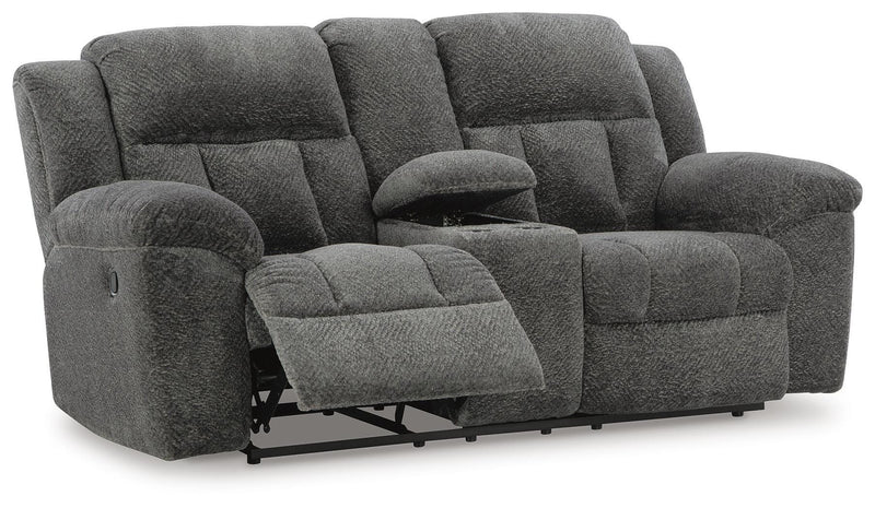 Frohn Graphite Reclining Loveseat and Recliner - 37406U1