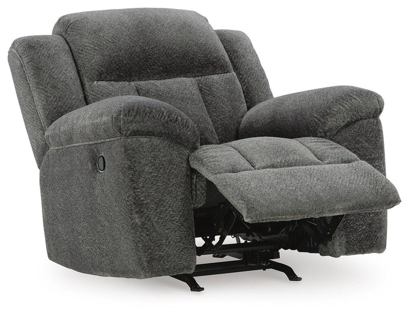 Frohn Graphite Reclining Loveseat and Recliner - 37406U1
