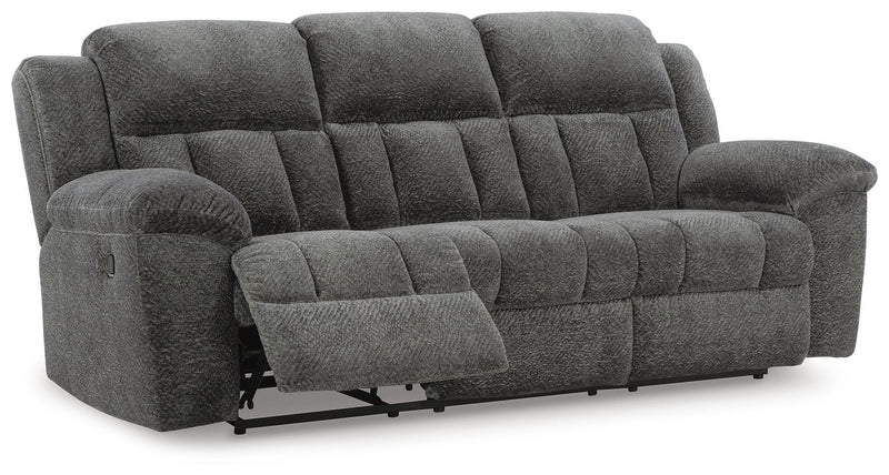 Frohn Graphite Reclining Sofa, Loveseat and Recliner - 37406U4