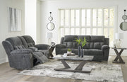 Frohn Sofa and Loveseat in Graphite from Ashley - Lara Furniture