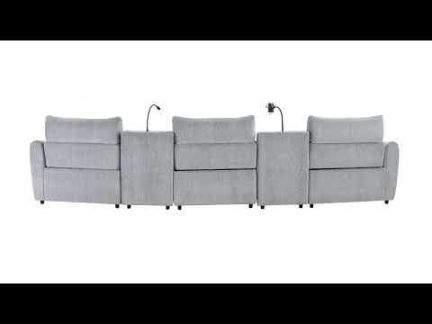 Fullar Modular Power Motion Armless Recliner - LV03312